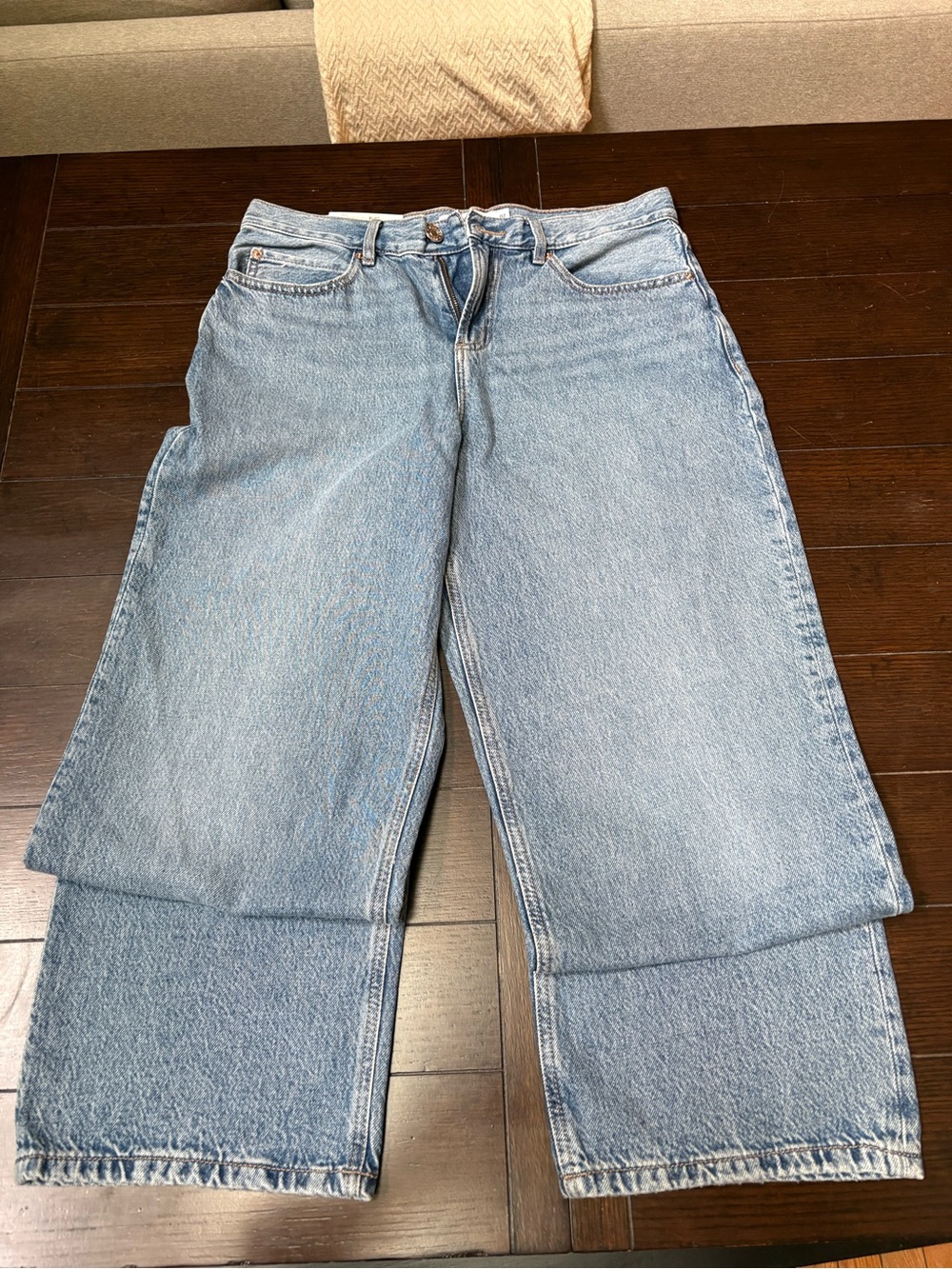 Garage Light Blue Wide Leg Jeans